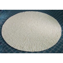 White / Off White Handmade Felt Rug Nepal 2