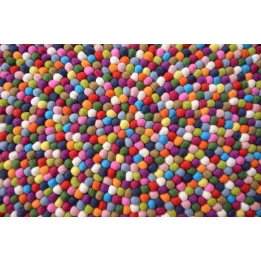 15 colors Multicolored Round Felt Rug