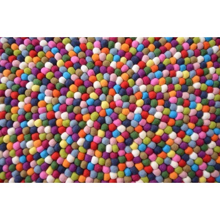 15 colors Multicolored Round Felt Rug