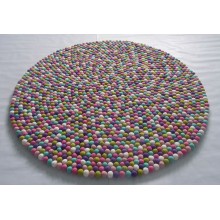 Clean Light Color Round Rug