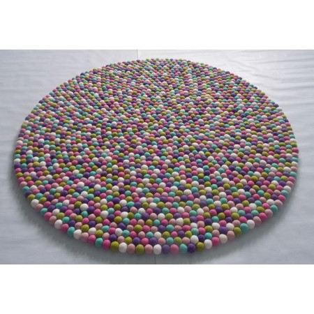 Clean Light Color Round Rug