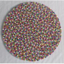 Clean Light Color Round Rug 2
