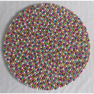 Clean Light Color Round Rug