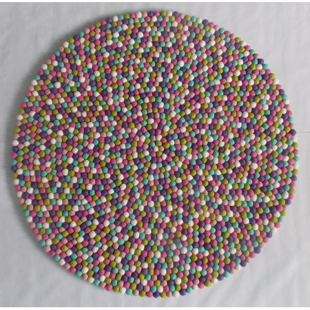 Clean Light Color Round Rug