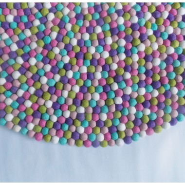 Clean Light Color Round Rug