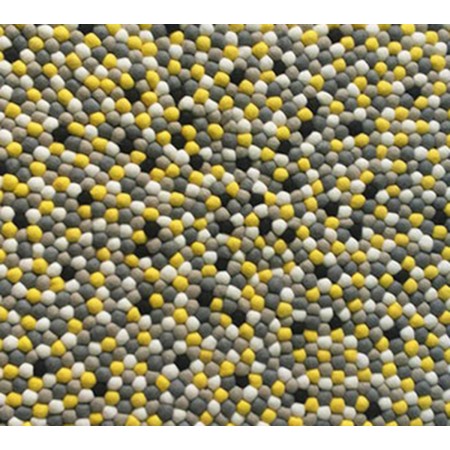 Yellow Bug Round Felt Rug