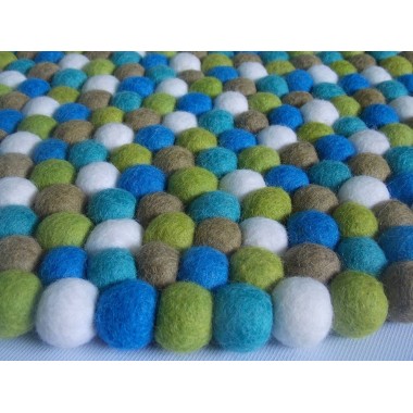 Vrede Round Felt Ball Rug