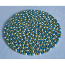 Vrede Round Felt Ball Rug 2