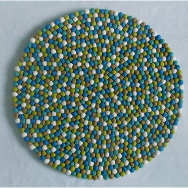 Vrede Round Felt Ball Rug Vrede Round Felt Ball Rug