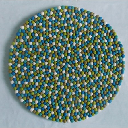 Vrede Round Felt Ball Rug