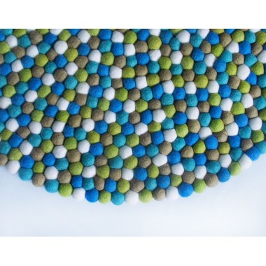 Vrede Round Felt Ball Rug Vrede Round Felt Ball Rug