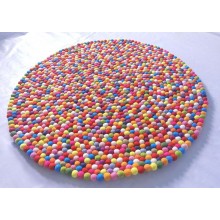 Gorgeous Multicolored Felt Rug