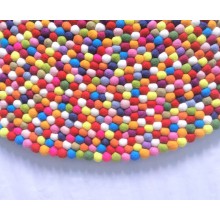 Gorgeous Multicolored Felt Rug 2