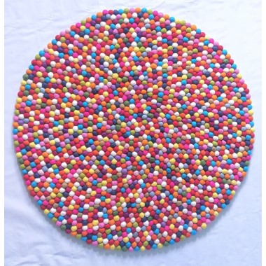 Gorgeous Multicolored Felt Rug