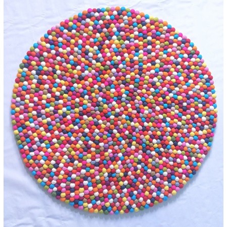Gorgeous Multicolored Felt Rug