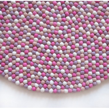 Cute Pink Handmade Felt Rug Cute Pink Handmade Felt Rug