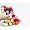 2cm Polka Dot Felt Balls