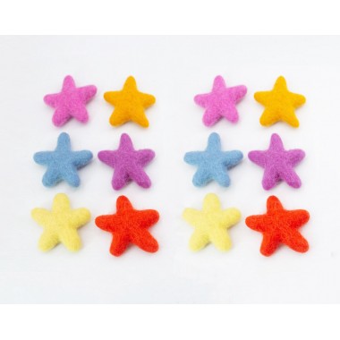 4cm Felted Star Shape