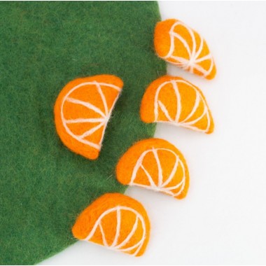 6cm Felt Orange Slice