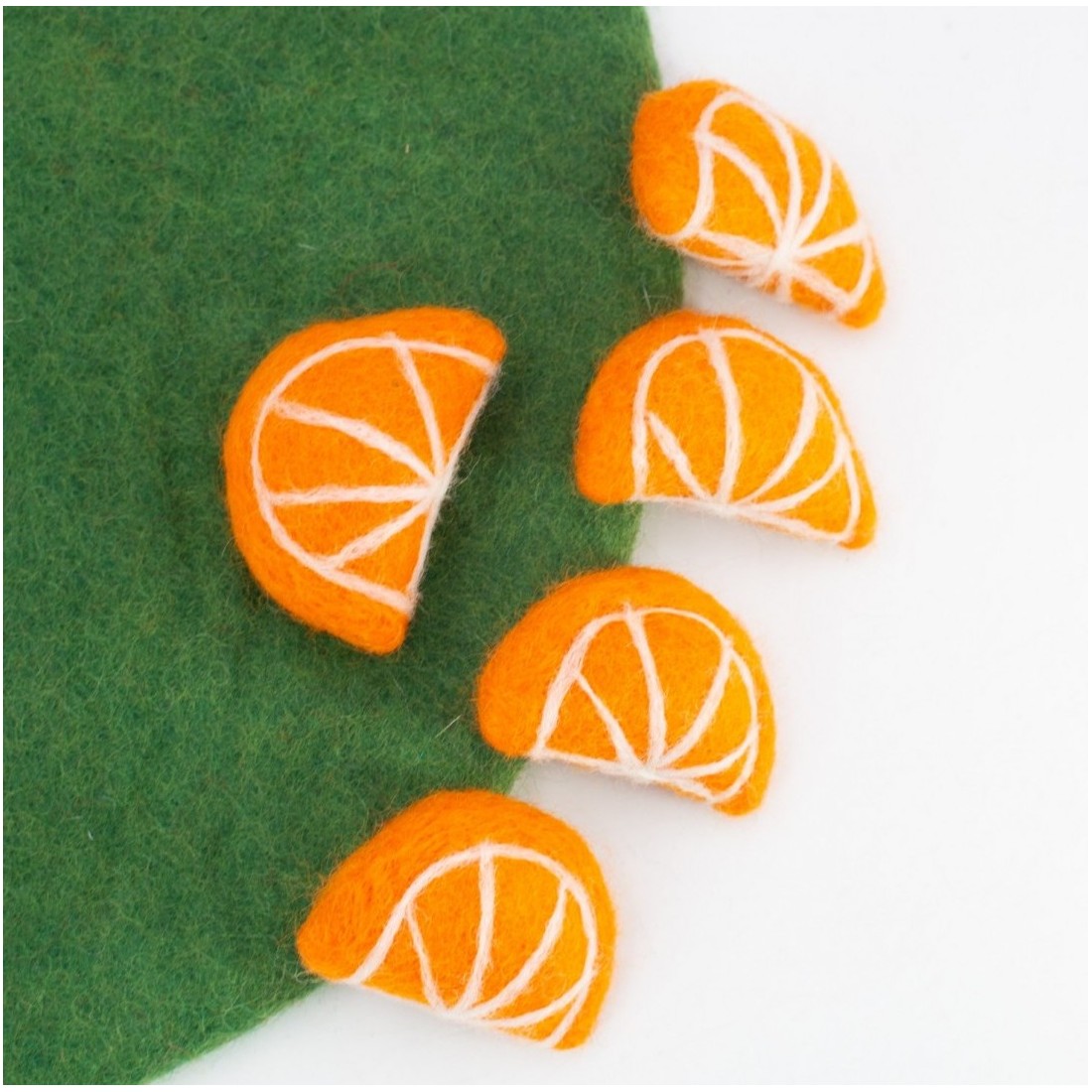 6cm Felt Orange Slice