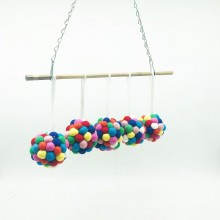 8cm Multicolored Magic Felt Ball 2