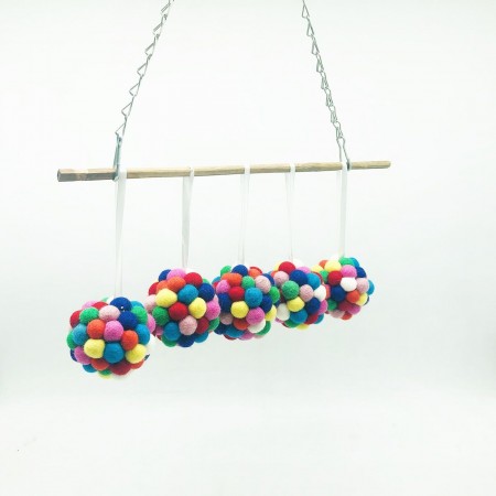 8cm Multicolored Magic Felt Ball