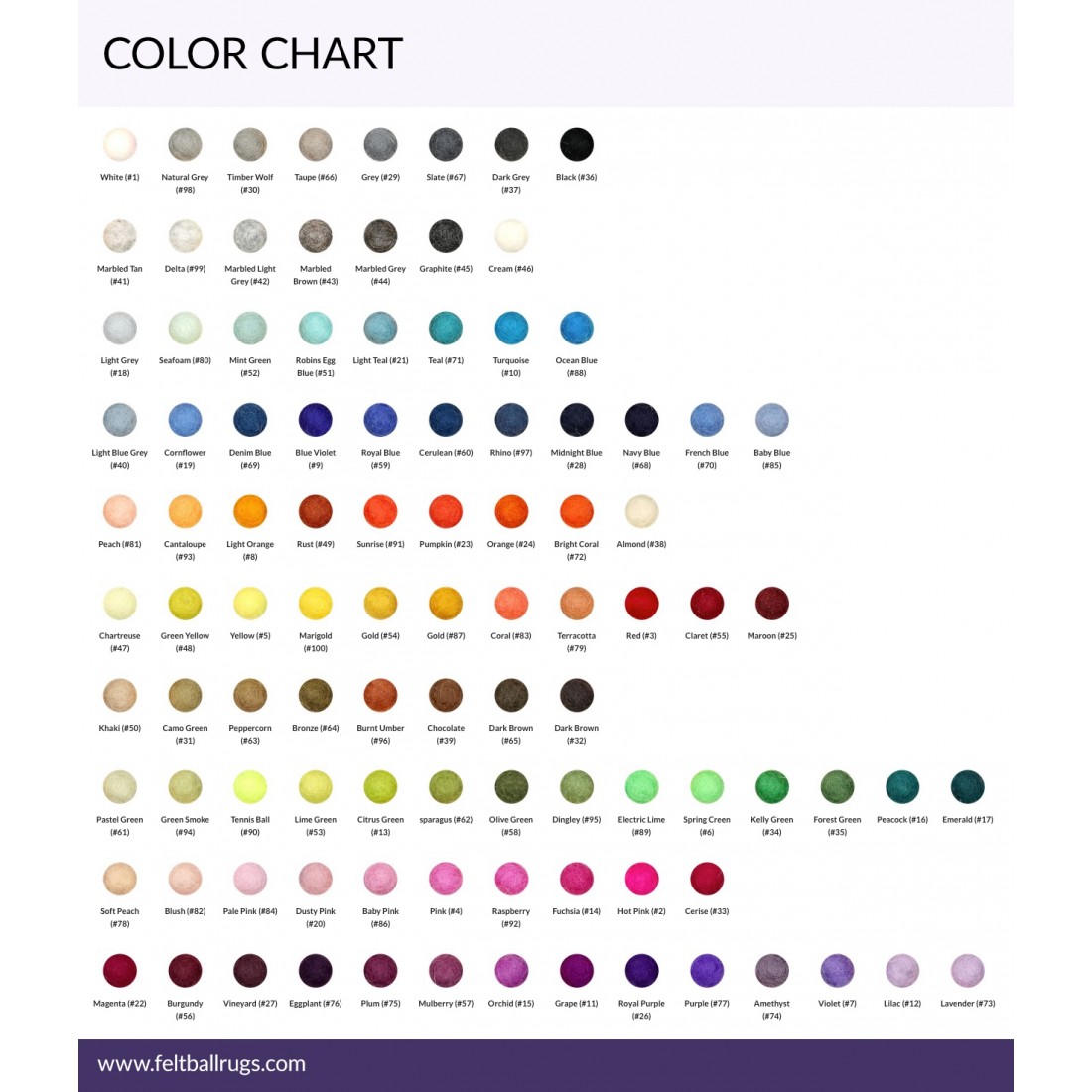 15 Colors Multicolored Round Felt Rug Ball Rugs 15 Colors Multicolored Round Felt Rug