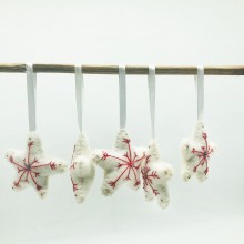 7cm Stuffed Felt Snowflake Star