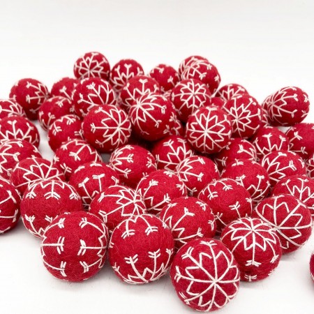 3cm Snowflake Design Ball