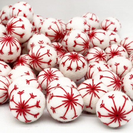 3cm Snowflake Design Ball