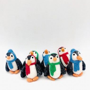 7cm Felt Penguin with scarf 7cm Felt Penguin with scarf