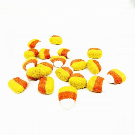 4cm Needle Felted Candy Corn