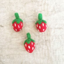 5cm Felt Wool Strawberry