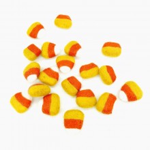 4cm Needle Felted Candy Corn 2