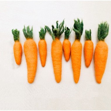 Felt 10cm and 6cm Carrot