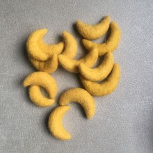 100% Wool Felt Moon Shape