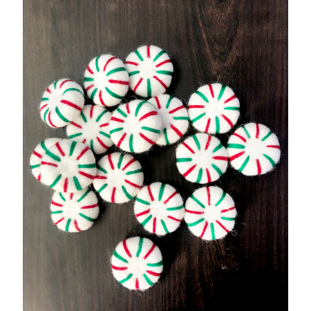 Felt Peppermint Candy | Christmas Peppermint Candy