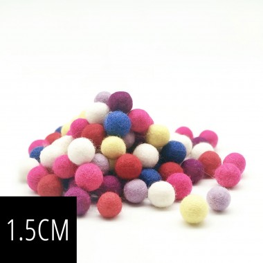 1.5cm Wholesale Felt Balls [100 Colors] - Felt & Yarn